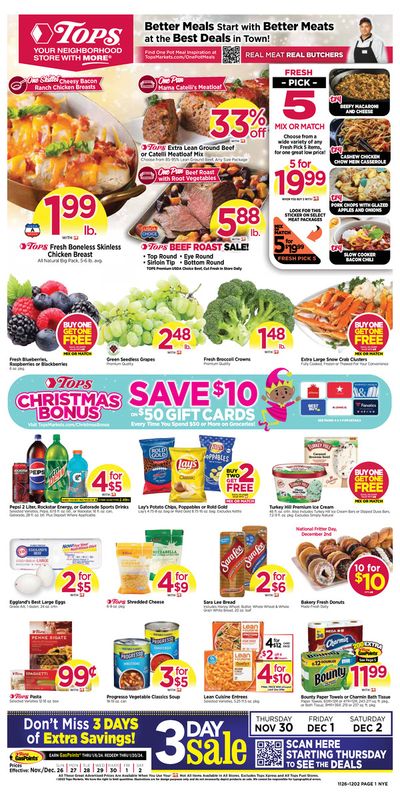 Grocery & Drug offers in Cheektowaga NY | Tops weekly ad in Tops | 11/27/2023 - 12/2/2023