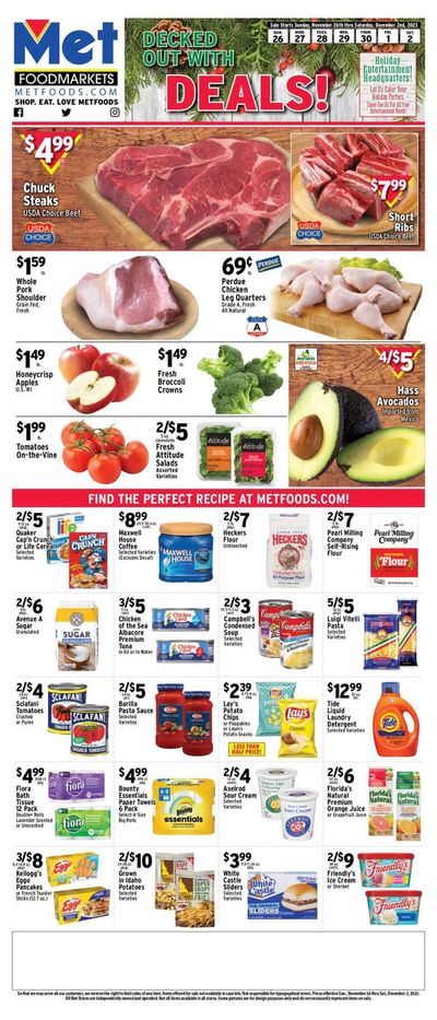 Grocery & Drug offers in West New York NJ | Met Foodmarkets weekly ad in Met Foodmarkets | 11/27/2023 - 12/2/2023