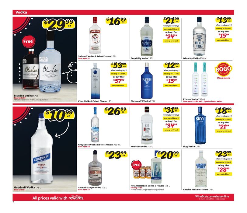Winn Dixie catalogue in Fort Lauderdale FL | Alcohol Flyer | 11/27/2023 - 12/31/2023