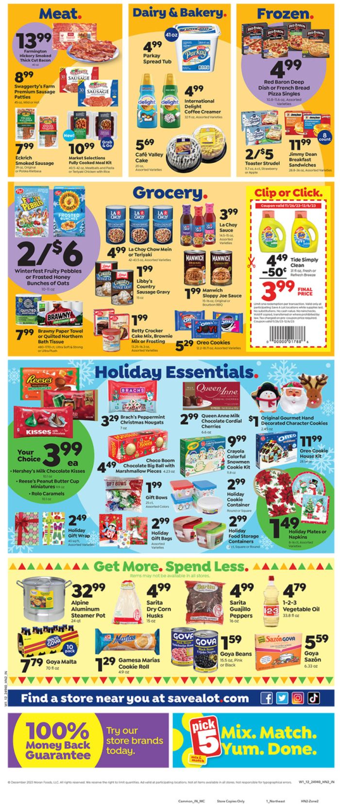 Save a Lot catalogue in Cheektowaga NY | Save a Lot weekly ad | 11/30/2023 - 12/5/2023