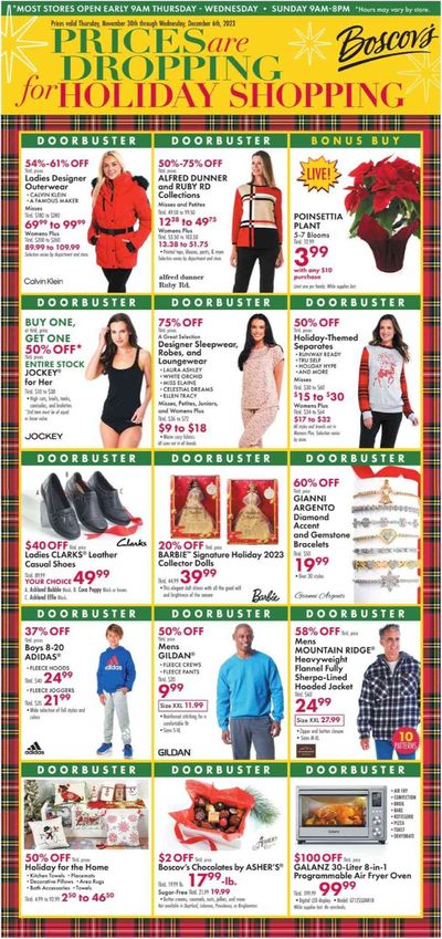 Department Stores offers in Phillipsburg NJ | Weekly Ads Boscov's in Boscov's | 12/1/2023 - 12/6/2023