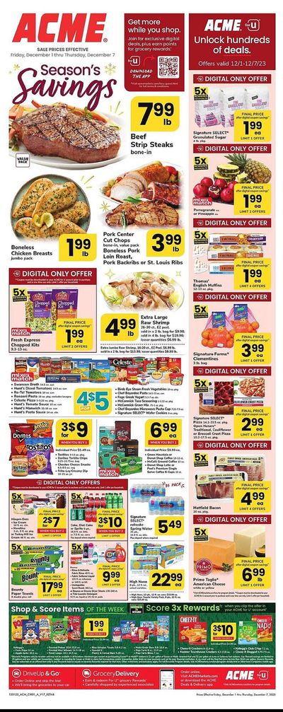 Grocery & Drug offers in Wayne PA | ACME Weekly ad in ACME | 12/1/2023 - 12/7/2023