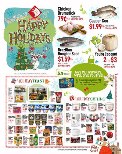 Grocery & Drug offers in West Covina CA | Weekly specials Seafood City in Seafood City | 12/1/2023 - 12/6/2023
