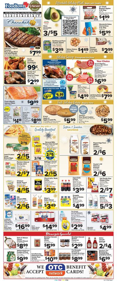 Foodtown supermarkets catalogue | Current Ad | 12/1/2023 - 12/7/2023