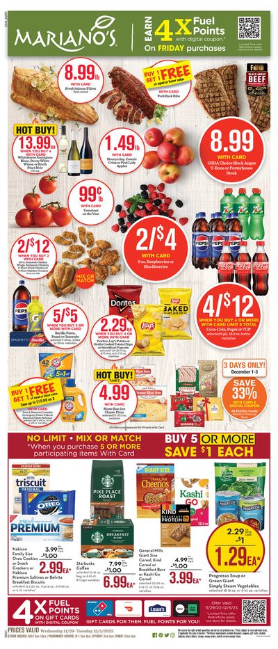 Grocery & Drug offers in Bartlett IL | Weekly Ad in Mariano's | 12/4/2023 - 12/5/2023