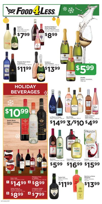 Grocery & Drug offers in Hobart IN | Holiday Beverages in Food 4 Less | 12/6/2023 - 1/2/2024