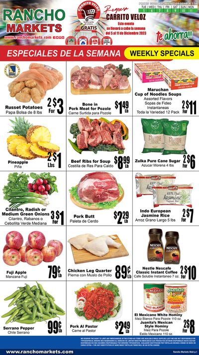 Rancho Markets catalogue | Flyer Rancho Markets | 12/6/2023 - 12/11/2023
