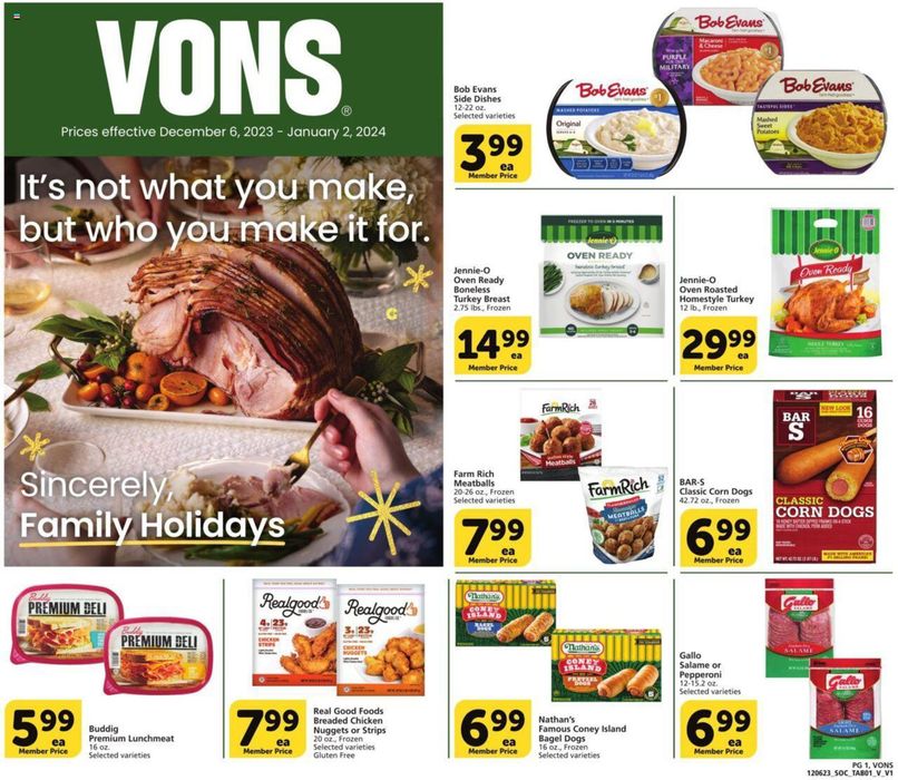 Vons catalogue in Las Vegas NV | Vons weekly ad | 12/7/2023 - 1/2/2024