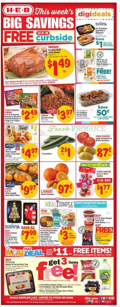 H-E-B catalogue | Weekly Ads H-E-B | 12/7/2023 - 12/12/2023