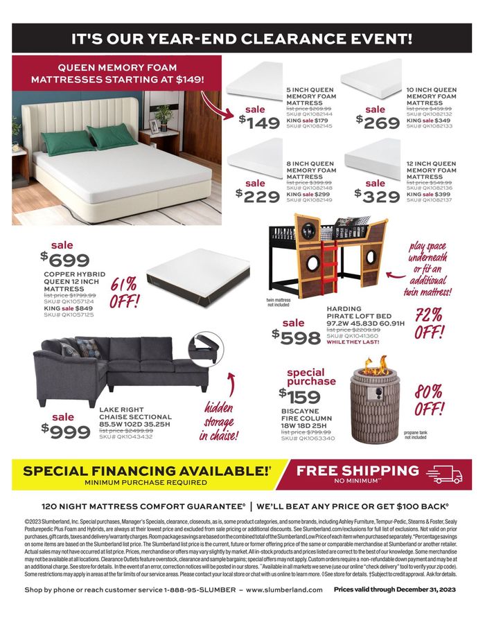 Slumberland Furniture in Fairmont MN Christmas Ads & Coupons Tiendeo