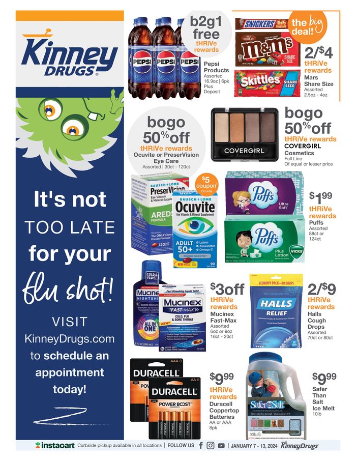 Kinney Drugs Watertown NY 1304 Washington Street Store Hours & Sale