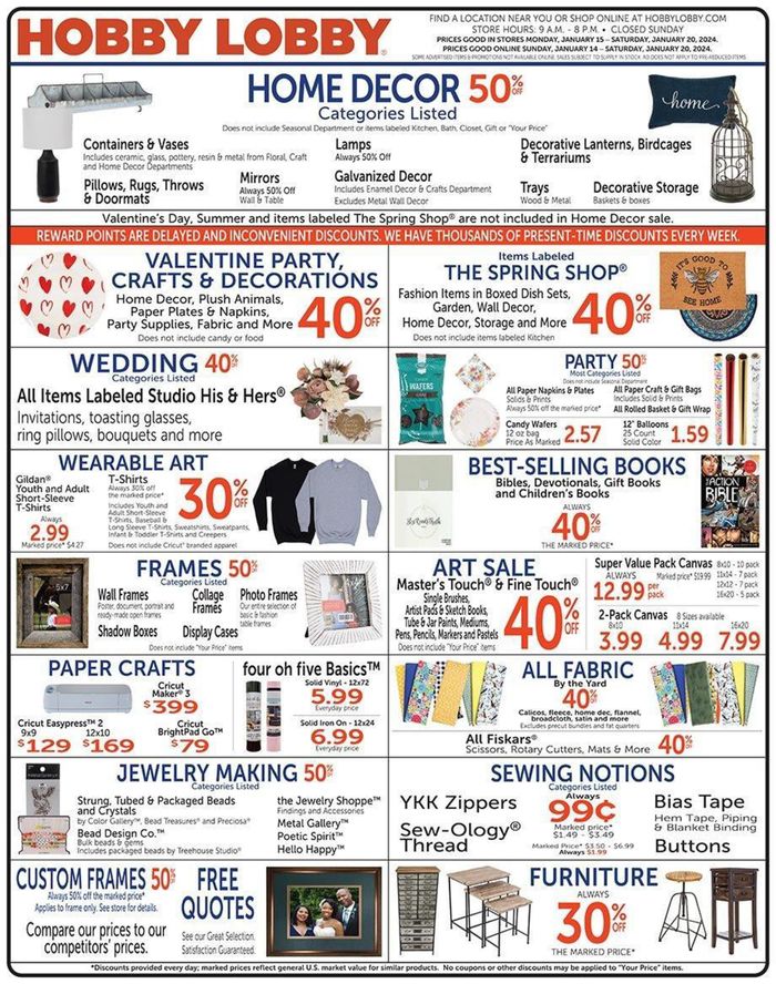 Hobby Lobby Bakersfield 4450 California Avenue Store Hours & Deals