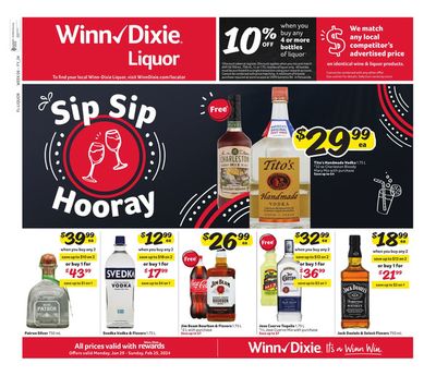 Grocery & Drug offers in Fort Lauderdale FL | Alcohol Flyer in Winn Dixie | 1/29/2024 - 2/25/2024