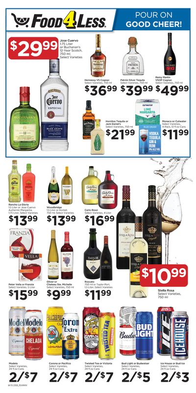 Grocery & Drug offers in Berwyn IL | Pour on Good Cheer! in Food 4 Less | 1/31/2024 - 2/27/2024