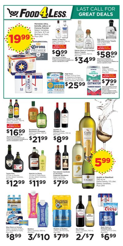 Grocery & Drug offers in Los Angeles CA | Last Call for Great Deals in Food 4 Less | 1/31/2024 - 2/27/2024