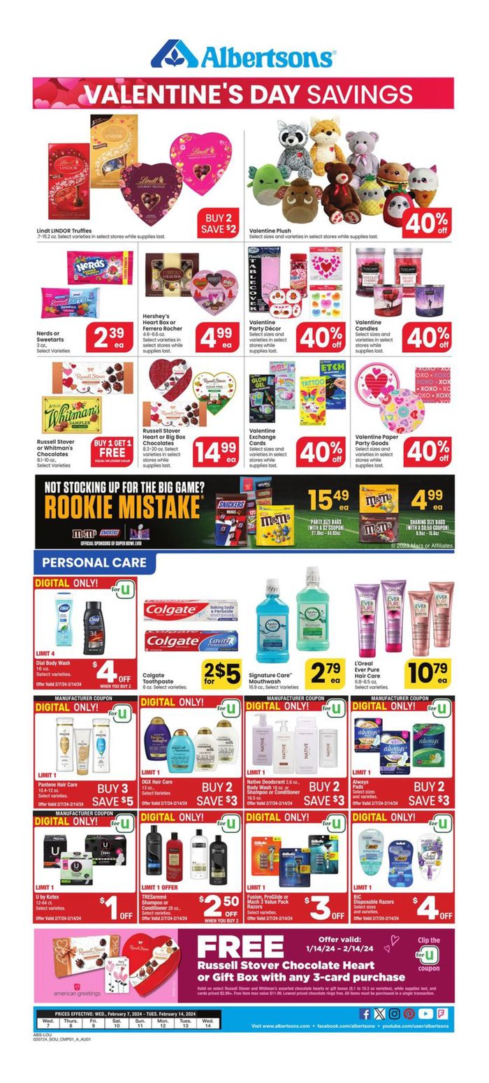 Albertsons in Longview TX Presidents Day Ads & Coupons Tiendeo