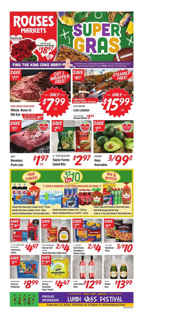 Rouses in Slidell LA Presidents Day Ads & Coupons Tiendeo