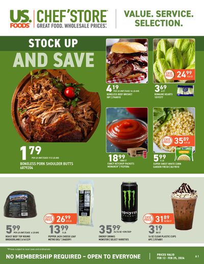 Chef'Store catalogue in Redmond WA | Stock Up And Save | 2/12/2024 - 2/25/2024