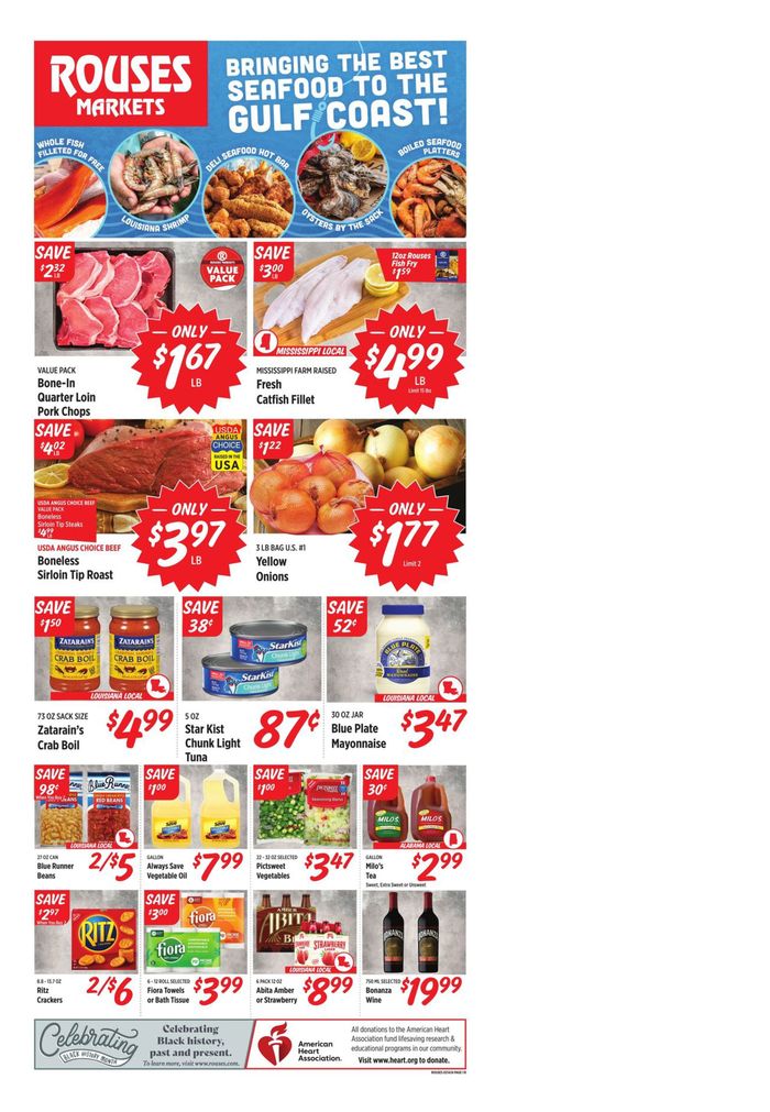 Rouses in Covington LA Presidents Day Ads & Coupons Tiendeo