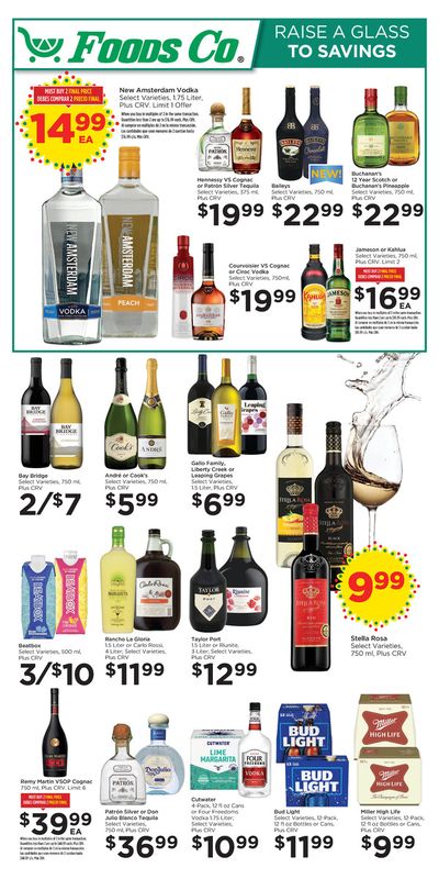Grocery & Drug offers in San Francisco CA | Raise A Glass To Savings in Foods Co | 2/15/2024 - 3/5/2024