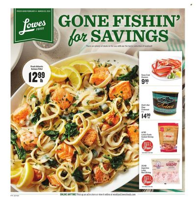 Lowes Foods catalogue | Gone Fishin' For Savings | 2/15/2024 - 3/26/2024