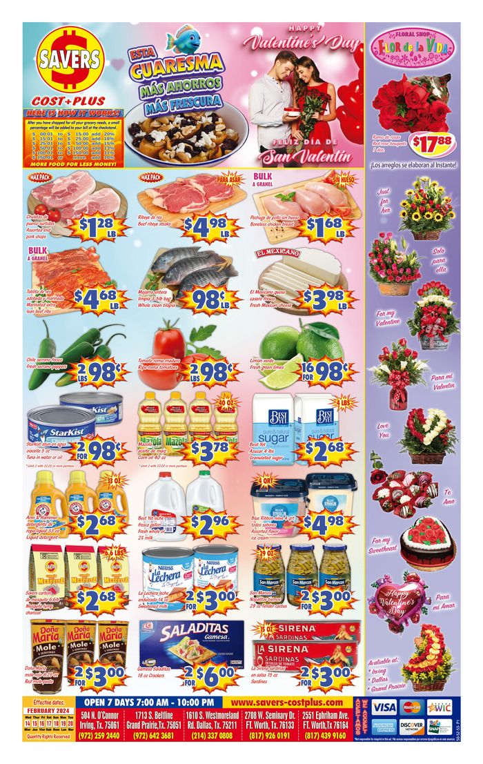 Savers Cost Plus in Dallas TX Presidents Day Ads & Coupons Tiendeo