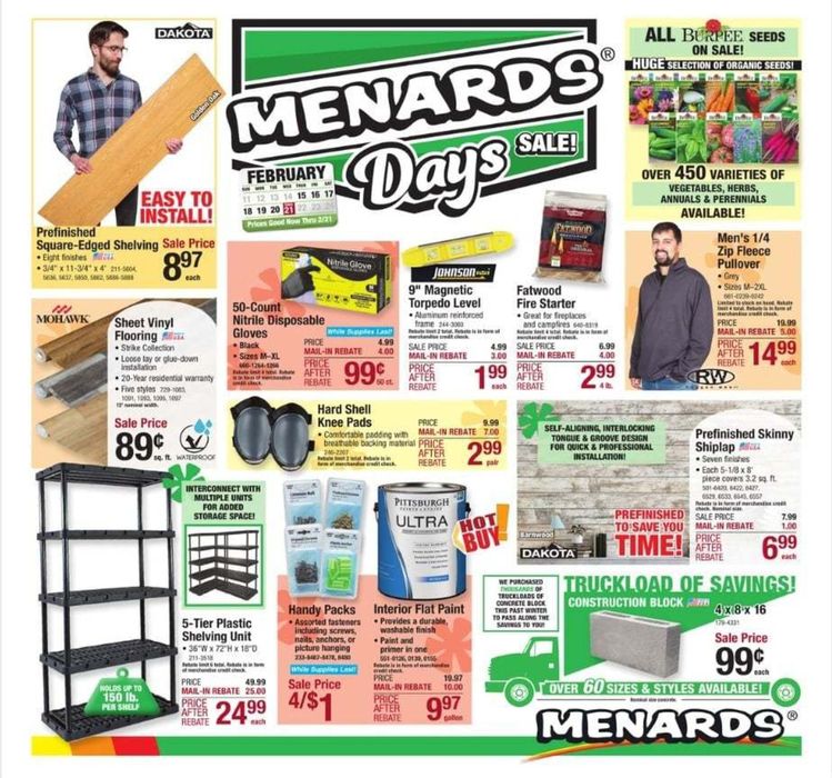Menards catalogue in Hammond IN | Menards Days Sale! | 2/15/2024 - 2/21/2024