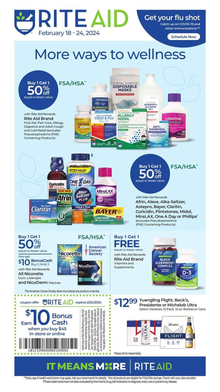Rite Aid catalogue in Staten Island NY | More Way To Wellness | 2/18/2024 - 2/24/2024
