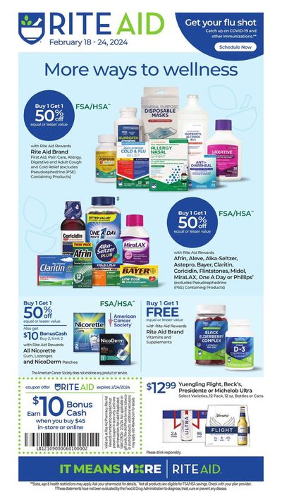 Rite Aid catalogue in Indio CA | More Way To Wellness | 2/18/2024 - 2/24/2024