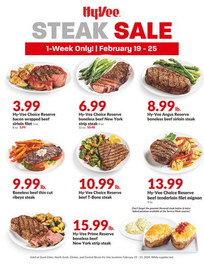 Hy-Vee catalogue in Omaha NE | 1-Week Steak Sale | 2/19/2024 - 2/25/2024