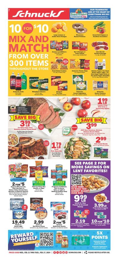 Grocery & Drug offers in Saint Louis MO | Mix & Match in Schnucks | 2/21/2024 - 2/27/2024