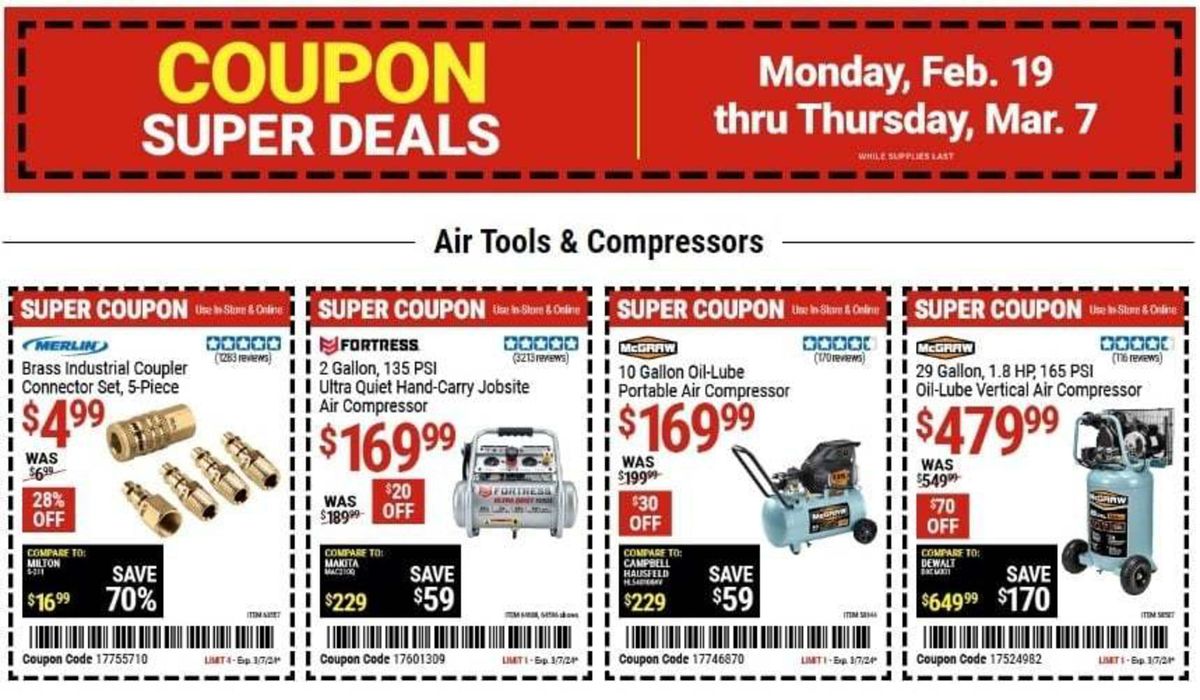 Harbor Freight Tools catalogue in Schererville IN | Harbor Freight Tools weekly ad | 2/20/2024 - 3/7/2024