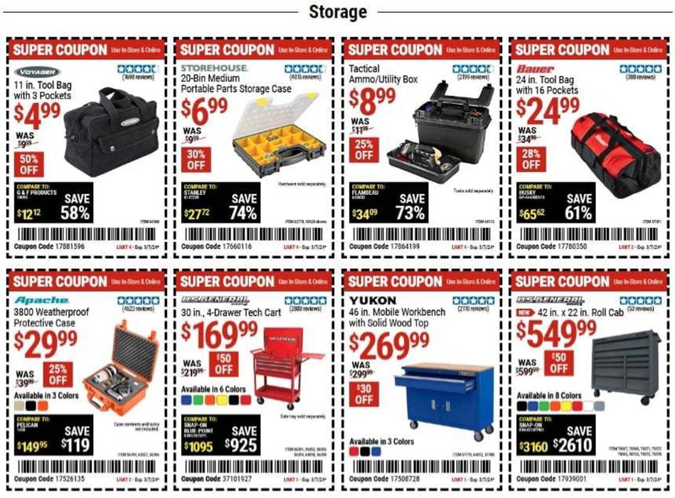 Harbor Freight Tools catalogue in Pleasant Hill CA | Harbor Freight Tools weekly ad | 2/20/2024 - 3/7/2024