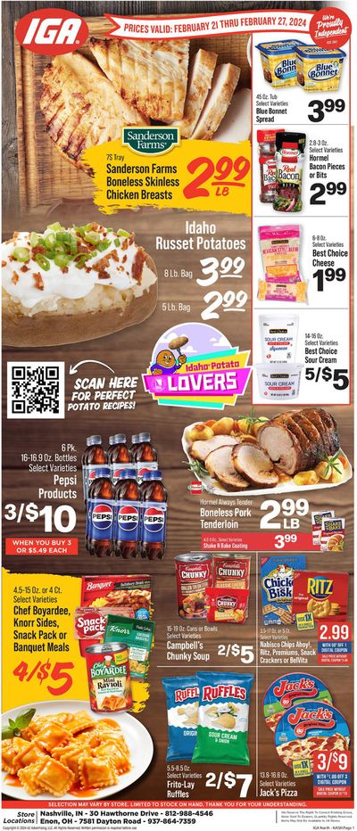 Grocery & Drug offers in Dayton OH | IGA 21/02 in IGA | 2/21/2024 - 2/27/2024