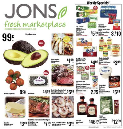 Grocery & Drug offers in Glendale CA | Fresh Marketplace in Jons International | 2/21/2024 - 2/27/2024