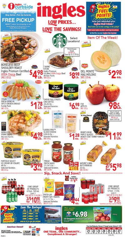 Grocery & Drug offers in Kennesaw GA | Love The Savings in Ingles Markets | 2/21/2024 - 2/27/2024
