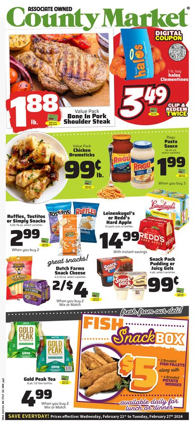 Grocery & Drug offers in Decatur IL | Weekly ad 21/02 in County Market | 2/21/2024 - 2/27/2024