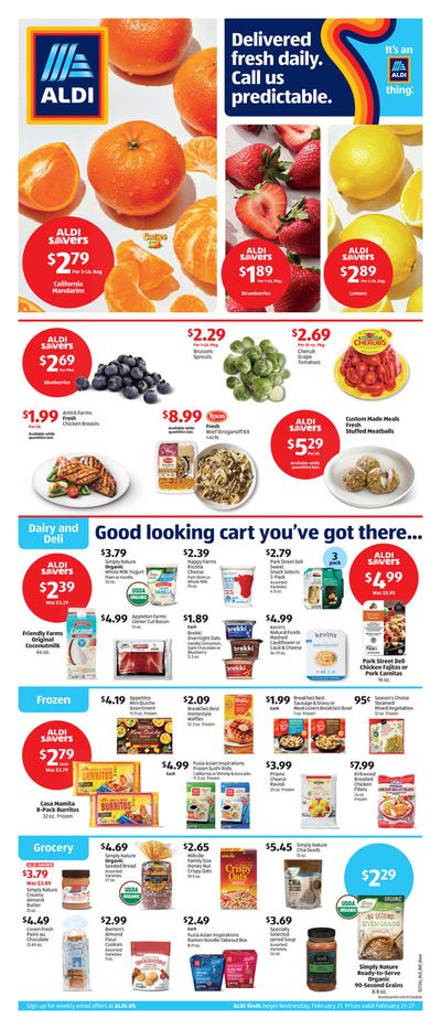 Discount Stores offers in Orland Park IL | Weekly Ad Aldi in Aldi | 2/21/2024 - 2/27/2024