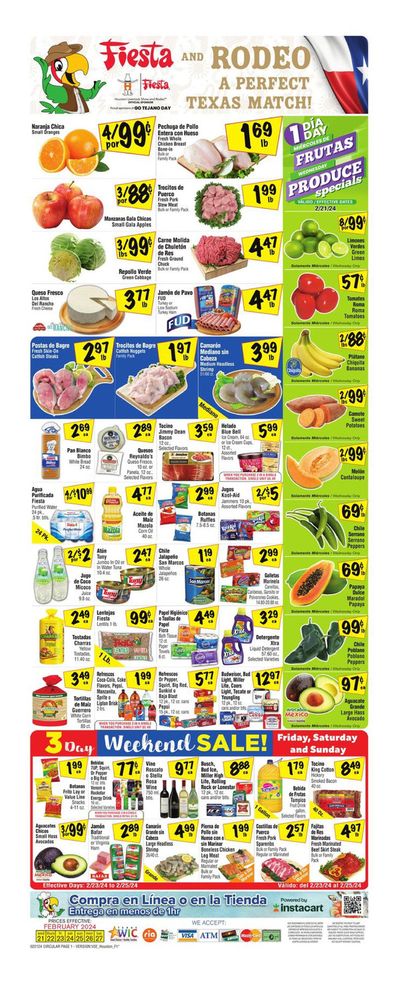 Grocery & Drug offers in Pearland TX | A Perfect Texas Match in Fiesta Mart | 2/21/2024 - 2/27/2024