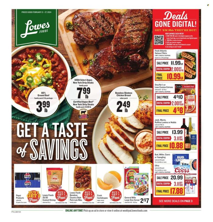 Lowes Foods catalogue | Get A Taste Of Savings | 2/22/2024 - 2/27/2024
