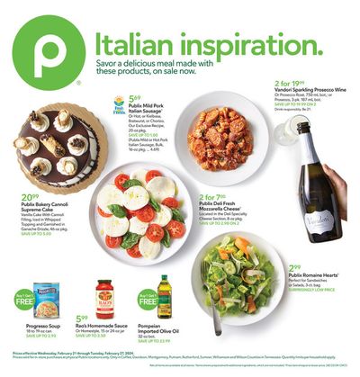 Publix catalogue in Murfreesboro TN | Italian Inspiration | 2/22/2024 - 2/27/2024