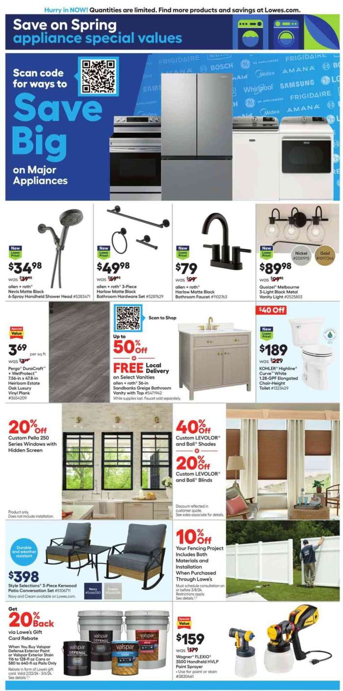 Lowe's catalogue in Chicago IL | Spring Fest | 2/22/2024 - 3/6/2024
