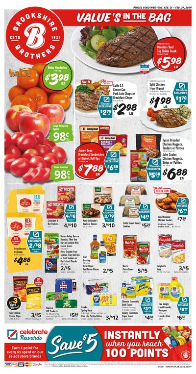Grocery & Drug offers in Baytown TX | Value's In The Bag in Brookshire Brothers | 2/22/2024 - 2/27/2024