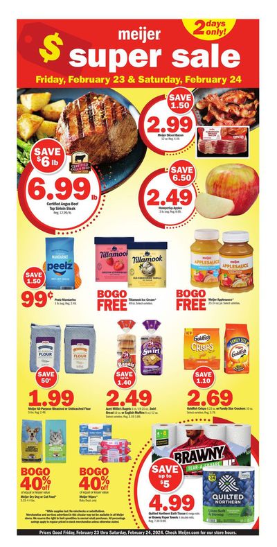 Discount Stores offers in Springfield IL | Super Sale Ad in Meijer | 2/23/2024 - 2/24/2024