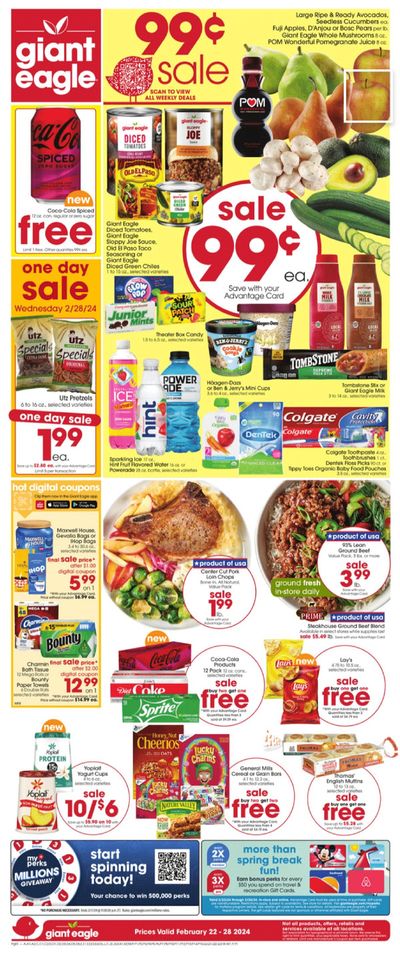 Grocery & Drug offers in Pittsburgh PA | Giant Eagle 22/02 in Giant Eagle | 2/22/2024 - 2/28/2024