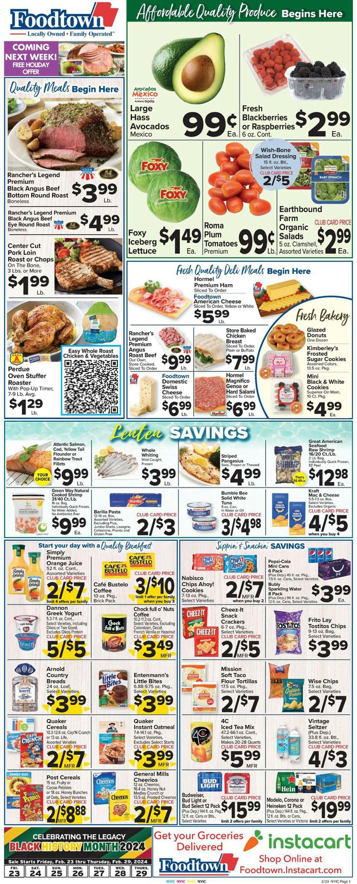 Food Town catalogue | Food Town flyer | 2/26/2024 - 2/29/2024