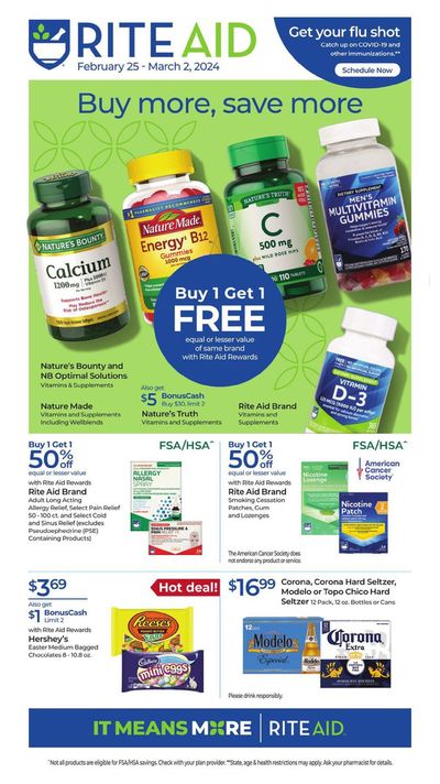 Rite Aid catalogue | Buy More Save More | 2/26/2024 - 3/2/2024