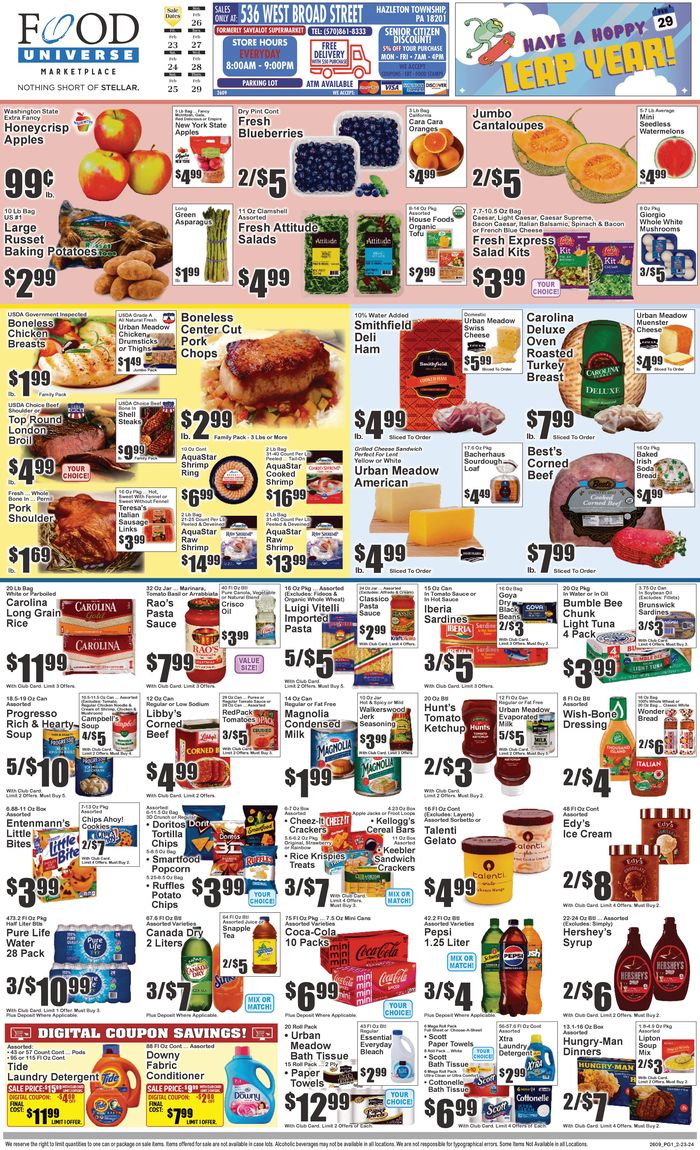 Food Universe catalogue in New York | Food Universe weekly ad Next Week | 2/27/2024 - 2/29/2024