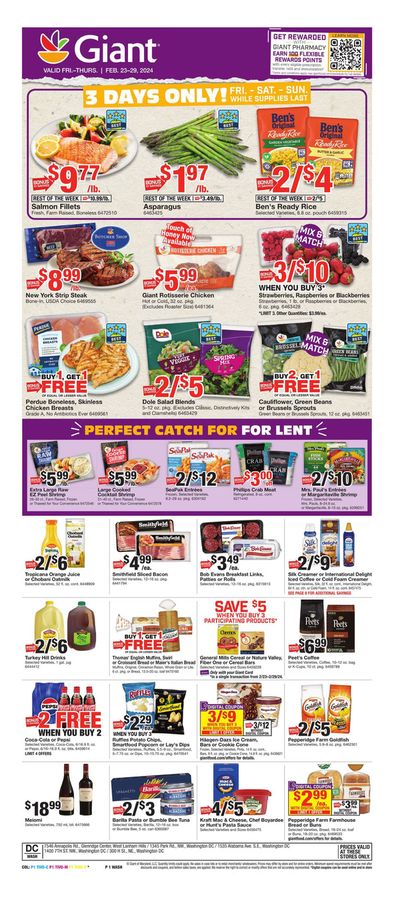 Grocery & Drug offers in State College PA | Perfect Catch For Lent in Giant Food | 2/26/2024 - 2/29/2024