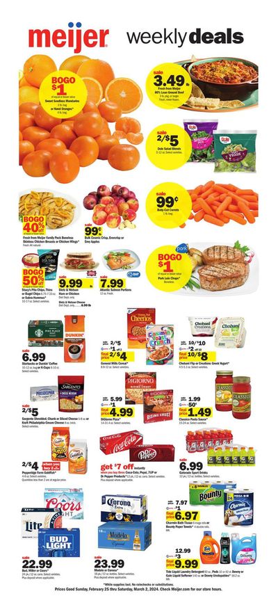 Discount Stores offers in Lima OH | Weekly Deals in Meijer | 2/26/2024 - 3/2/2024